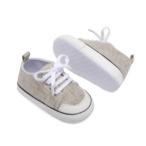 Baby Shoes,Infant Boys Girls Non-Slip Soft Sole Lightweight Sneakers,Unisex First Walking Shoes for 0-18 Months Toddler - 3