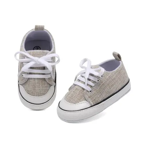 Baby Shoes,Infant Boys Girls Non-Slip Soft Sole Lightweight Sneakers,Unisex First Walking Shoes for 0-18 Months Toddler - 6