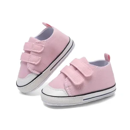 Baby Shoes,Infant Boys Girls Non-Slip Soft Sole Lightweight Sneakers,Unisex First Walking Shoes for 0-18 Months Toddler - 3