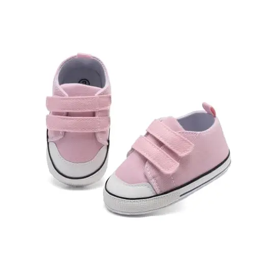 Baby Shoes,Infant Boys Girls Non-Slip Soft Sole Lightweight Sneakers,Unisex First Walking Shoes for 0-18 Months Toddler - 4