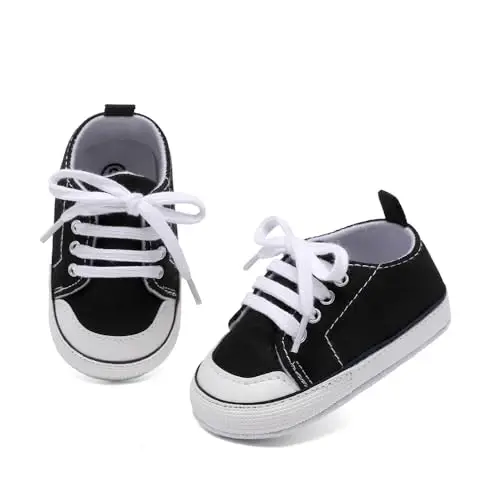 Baby Shoes,Infant Boys Girls Non-Slip Soft Sole Lightweight Sneakers,Unisex First Walking Shoes for 0-18 Months Toddler - BABY (1)