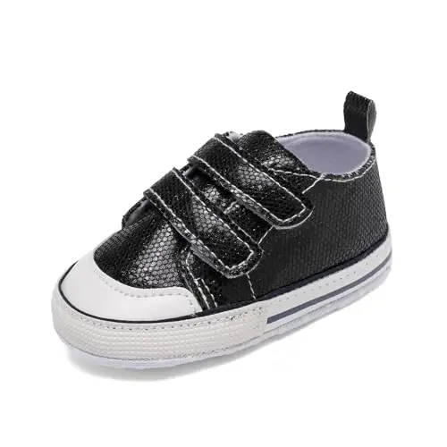 Baby Shoes,Infant Boys Girls Non-Slip Soft Sole Lightweight Sneakers,Unisex First Walking Shoes for 0-18 Months Toddler - 1