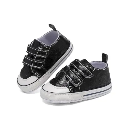 Baby Shoes,Infant Boys Girls Non-Slip Soft Sole Lightweight Sneakers,Unisex First Walking Shoes for 0-18 Months Toddler - 3