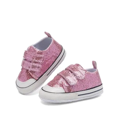 Baby Shoes,Infant Boys Girls Non-Slip Soft Sole Lightweight Sneakers,Unisex First Walking Shoes for 0-18 Months Toddler - 3