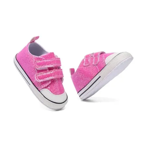 Baby Shoes,Infant Boys Girls Non-Slip Soft Sole Lightweight Sneakers,Unisex First Walking Shoes for 0-18 Months Toddler - 6