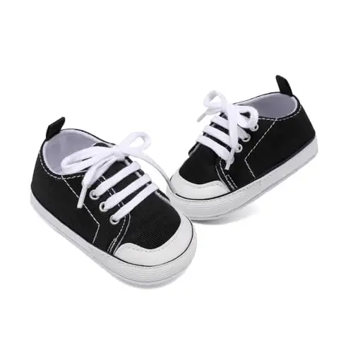 Baby Shoes,Infant Boys Girls Non-Slip Soft Sole Lightweight Sneakers,Unisex First Walking Shoes for 0-18 Months Toddler - 4