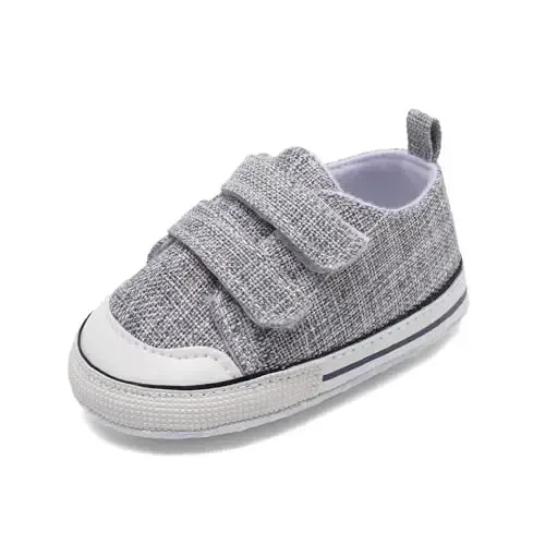 Baby Shoes,Infant Boys Girls Non-Slip Soft Sole Lightweight Sneakers,Unisex First Walking Shoes for 0-18 Months Toddler - 1