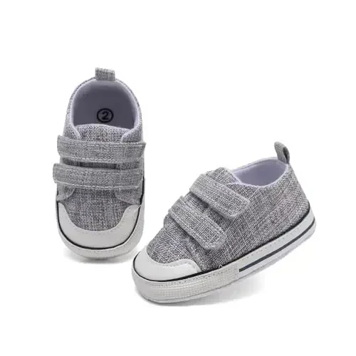 Baby Shoes,Infant Boys Girls Non-Slip Soft Sole Lightweight Sneakers,Unisex First Walking Shoes for 0-18 Months Toddler - 3