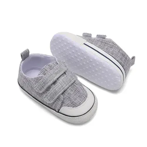 Baby Shoes,Infant Boys Girls Non-Slip Soft Sole Lightweight Sneakers,Unisex First Walking Shoes for 0-18 Months Toddler - 4