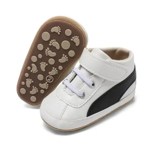Baby Shoes,Infant Boys Girls Non-Slip Soft Sole Lightweight Sneakers,Unisex First Walking Shoes for 0-18 Months Toddler - 4