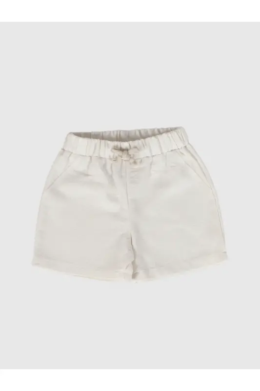 Baby Shorts Elastic Waist Linen Cotton Kids Shorts 0-7 YEARS - 1