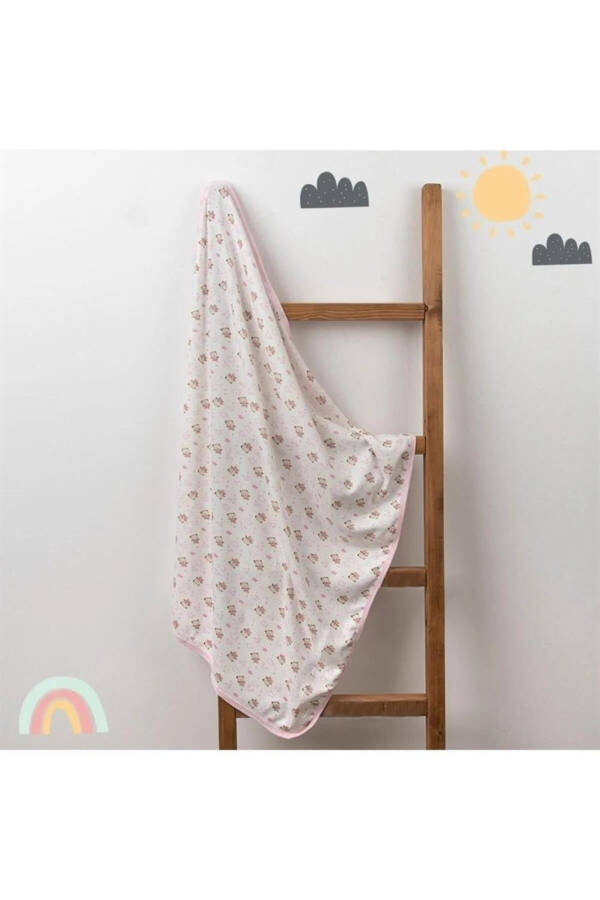 Baby Single Layer Quilted Blanket Swaddle 80x90 Cm - 5