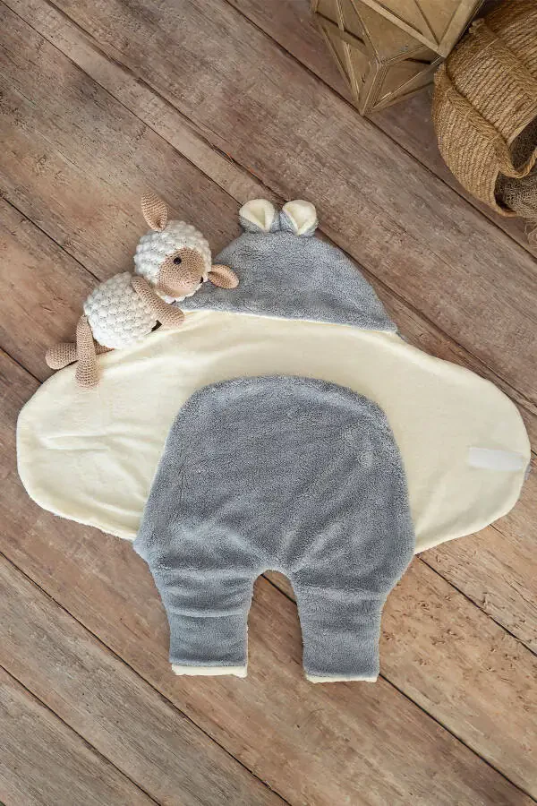 Baby Sleeping Bag (Swaddle) Grey - 3