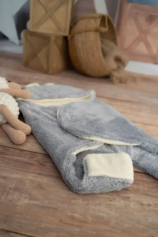 Baby Sleeping Bag (Swaddle) Grey - 4