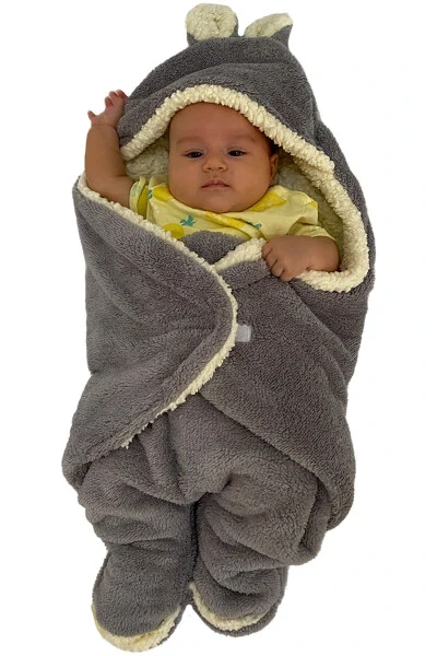 Baby Sleeping Bag (Swaddle) Grey - 5