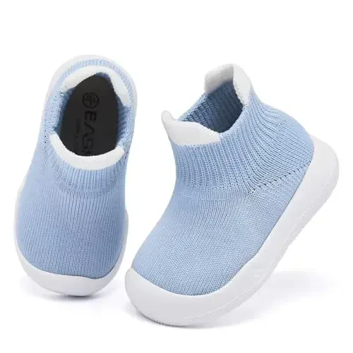 Baby Sock Shoes With Grip - Infant First Walker Shoes for Girls and Boys - Toddler Slipper Non Slip - 3
