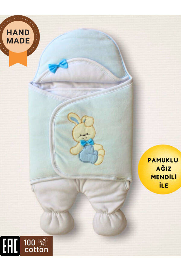 Baby Swaddle Blanket with Feet, Baby Swaddle for Hospital Discharge, Unisex Sleepsuit - 1