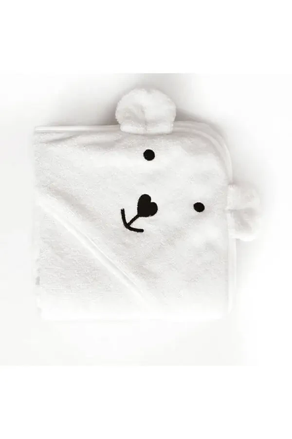 Baby Swaddle Towel - Natural Bamboo and Pure Cotton Blend with Hood - 18