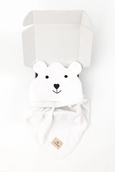 Baby Swaddle Towel - Natural Bamboo and Pure Cotton Blend with Hood - 21