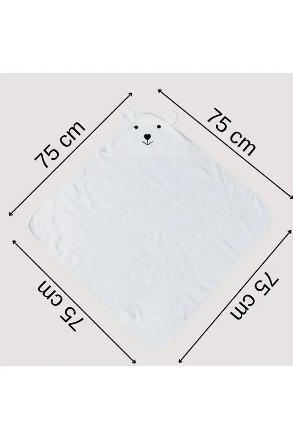 Baby Swaddle Towel - Natural Bamboo and Pure Cotton Blend with Hood - 14