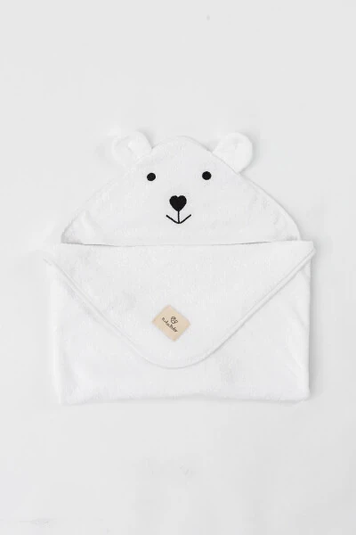 Baby Swaddle Towel - Natural Bamboo and Pure Cotton Blend with Hood - 8