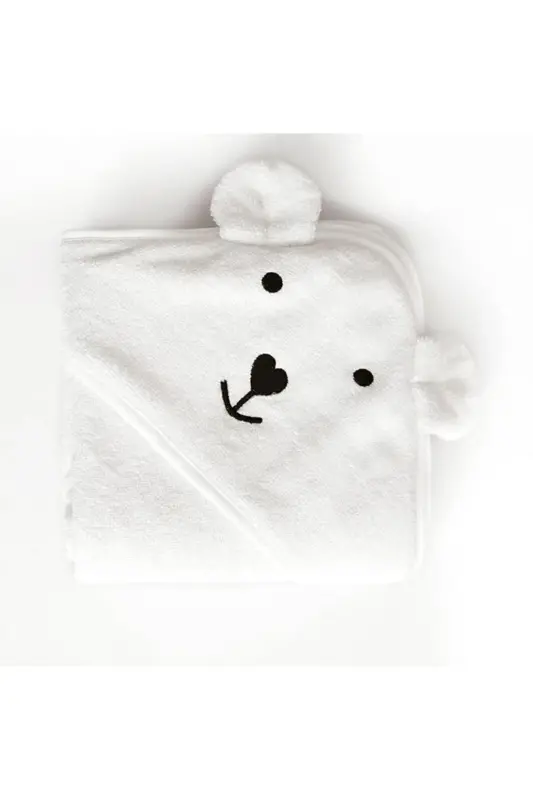 Baby Swaddle Towel - Natural Bamboo and Pure Cotton Blend with Hood - 2