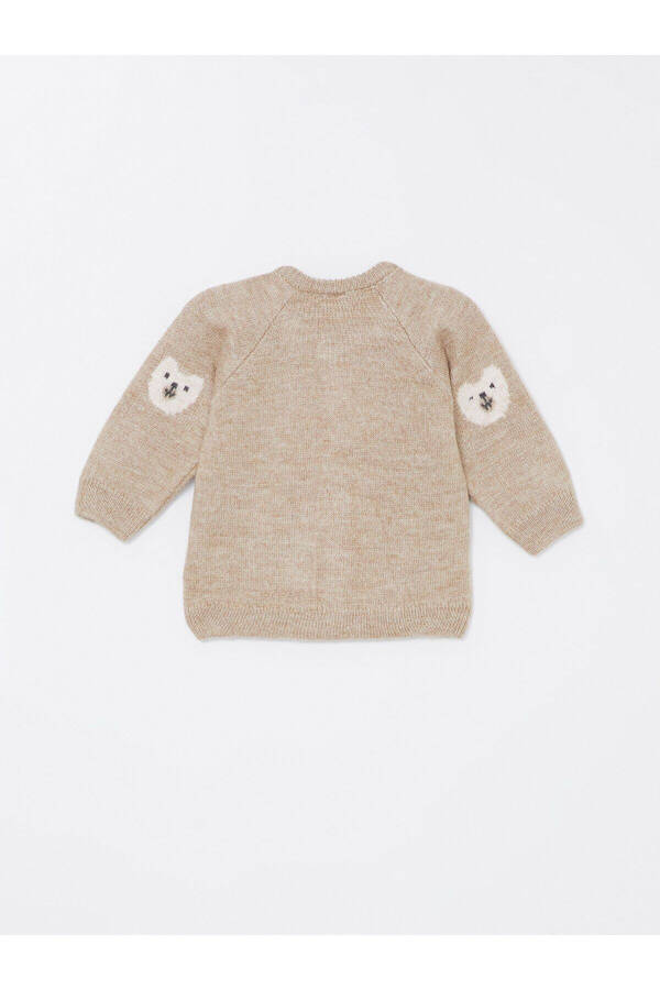 Baby sweater with bike neckline - 3