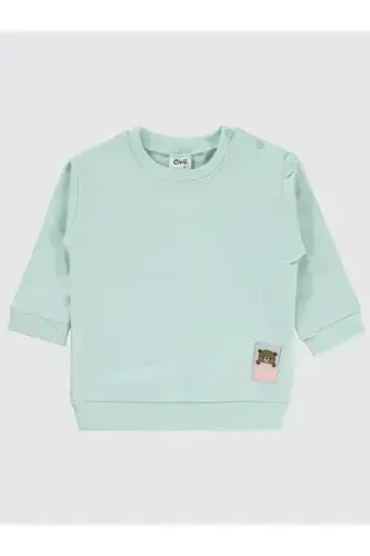 Baby Sweatshirt 6-18 Months Mint - 1