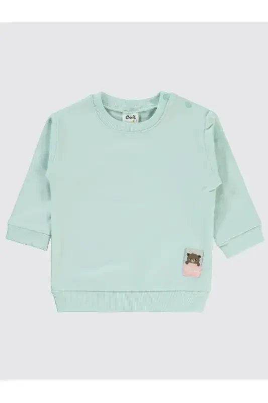 Baby Sweatshirt 6-18 Months Mint - 1