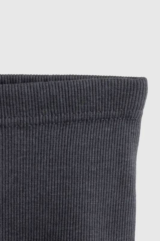 Baby Tights, Natural, Cotton, Tights-anthracite - 2