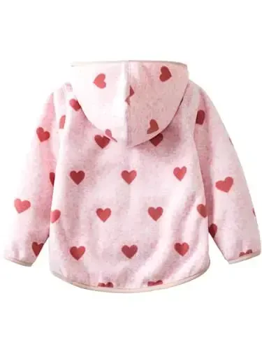 Baby Toddler Boys Girls Sherpa Fleece Lined Jacked Sweatshirt Fall Winter Autumn Warm Clothes with Hoodie - 6