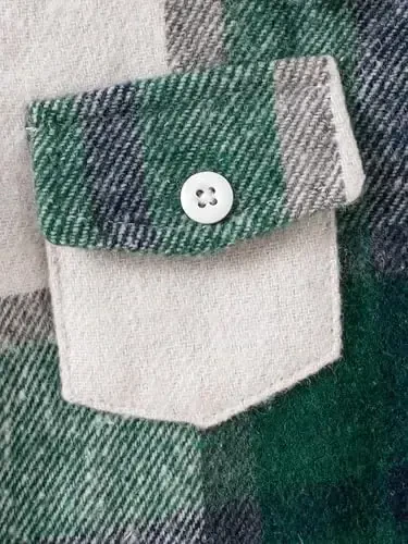 Baby Toddler Boys Long Sleeve Shirt Flannel Buffalo Plaid Shirts Button Down Jacket Top Outfit Fall Winter Clothes - 6