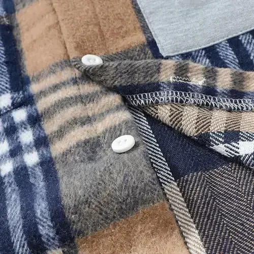 Baby Toddler Boys Long Sleeve Shirt Flannel Buffalo Plaid Shirts Button Down Jacket Top Outfit Fall Winter Clothes - 6