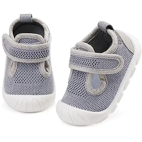 Baby Toddler Girls Boys Shoes Lightweight Breathable for Non Slip Infant First Walking Shoes Outdoor Toddler Sneakers Sandals 6 9 12 18 24 Months - 1