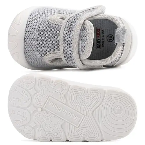 Baby Toddler Girls Boys Shoes Lightweight Breathable for Non Slip Infant First Walking Shoes Outdoor Toddler Sneakers Sandals 6 9 12 18 24 Months - 2