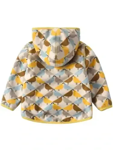 Baby Toddler O'g'il bolalar Qizlar Sherpa Fleece Astarlı Jiletli Sviter Kuz Qish Kuzgi Issiq Kiyimlar Hoodi bilan - ACHIYI (1)