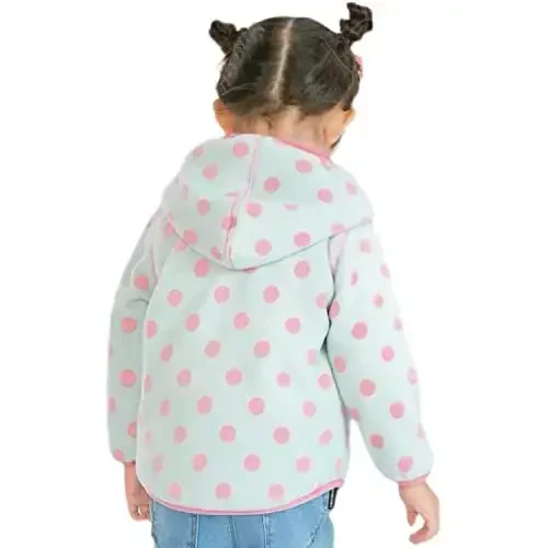 Baby Toddler O'g'il bolalar Qizlar Sherpa Fleece Astarli Kurtka Sviter Kuz Qish Kuzgi Issiq Kiyimlar Hoodieli - 4