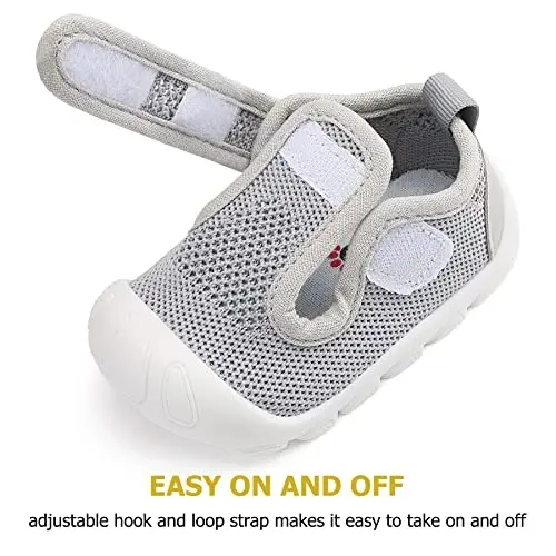 Baby Toddler Qizlar Bolalar Poyabzallari Yengil Nafas Oluvchan Sirpanmaydigan Go'dak Birinchi Yurish Poyabzallari Tashqi Bolalar Sneakerlari 6 9 12 18 24 Oy - 3