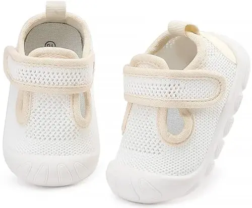 Baby Toddler Qizlar Bolalar Poyafzallari Yengil Nafas O'tkazuvchan Sirpanmaydigan Chaqaloq Birinchi Yurish Poyafzallari Tashqi Bolalar Krossovkalari 6 9 12 18 24 Oy - BABY