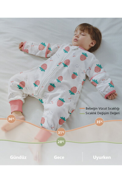 Baby, Toddler Summer Footed Sleep Sack, 100% Organic Cotton, 2 Way Zipper, 12-18 Months (L) (Green Bird) - 8