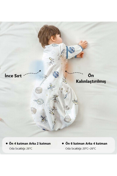 Baby, Toddler Summer Sleeping Bag, 100% Organic Cotton, 2-way Zipper, 6-9 MONTHS (M) (Cute Dolphin) - 8