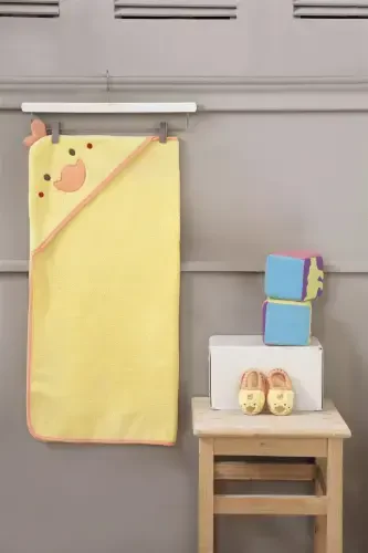Baby Towel Swaddle Bag Set Little Duck-YELLOW - 1