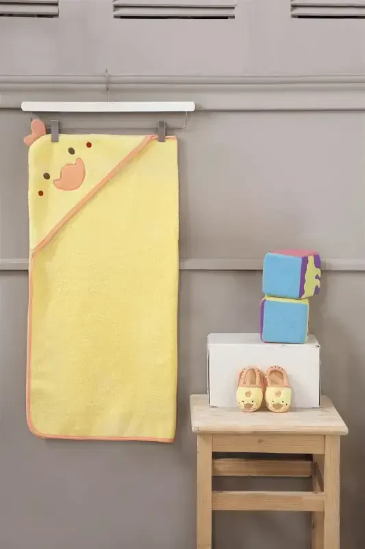 Baby Towel Swaddle Bag Set Little Duck-YELLOW - 1