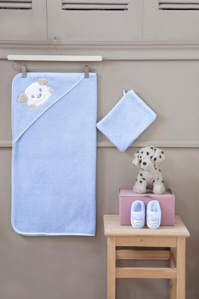 Baby Towel Swaddle Bag Set Puppy - 1