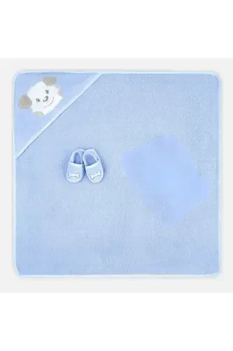 Baby Towel Swaddle Bag Set Puppy - MIESPIGA (1)