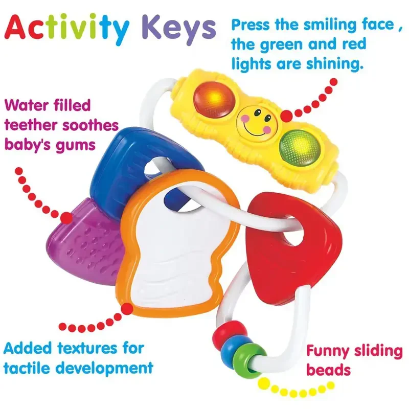 Baby Toys 0-6 Months Infant Toys 6-12 Months with Sound & Light, Boy Girl Gifts Baby Toys for 0-12 Months - 4