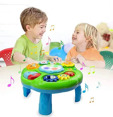 Baby Toys 6-12 Months, Baby Activity Table Center, Musical Toys for Infant Toddler 0 3 6 9 12 18 Months, Boy Girl Toys for 1 2 3 Year Old - 7