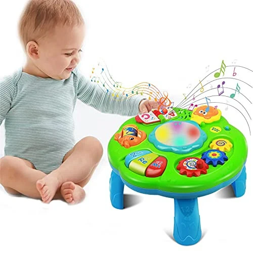 Baby Toys 6-12 Months, Baby Activity Table Center, Musical Toys for Infant Toddler 0 3 6 9 12 18 Months, Boy Girl Toys for 1 2 3 Year Old - Baby (1)