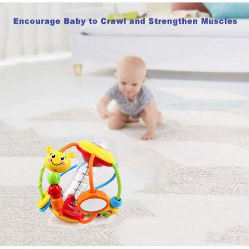 Baby Toys 6-12 Months, Baby Rattles Activity Ball Infant Toys, Crawling Educational Baby Toys for 12-24 Months Baby Boys Girls Gifts-MULTI-COLOR - 2