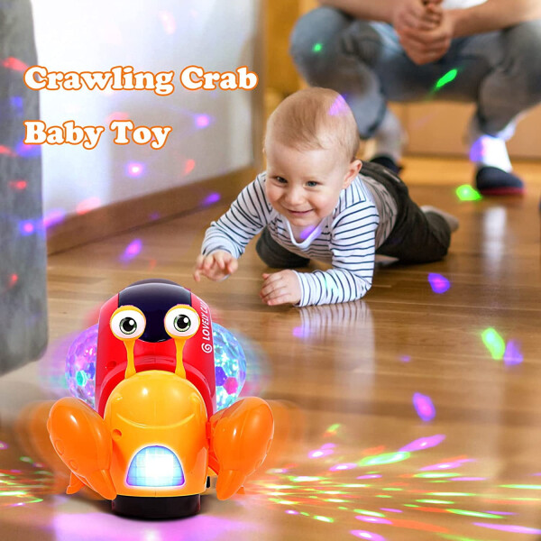 Baby Toys 6-12 Months, Musical Crab Crawling Toys, Educational Learning Toys, Toddler Toys for 12-24 Months - 11